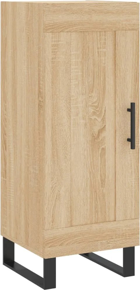 vidaXL Servantă, stejar sonoma, 34,5x34x90 cm, lemn compozit