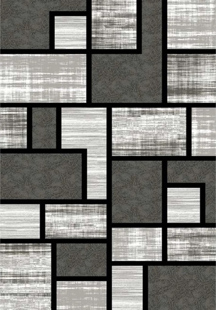 Covor Modern Living , Dormitor Dreptunghiular Romantic 4714 Gri (Alege dimensiunea: 150 x 230)