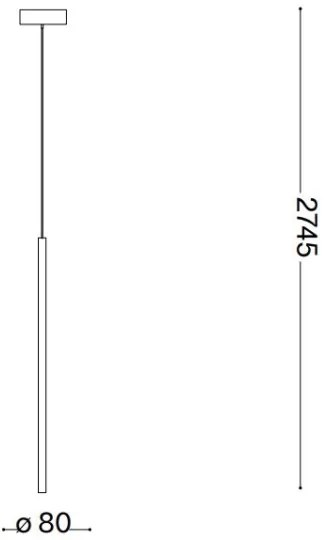 Lustră LED pe cablu Ideal Lux FILO LED/3,5W/230V 3000K CRI 90 alb