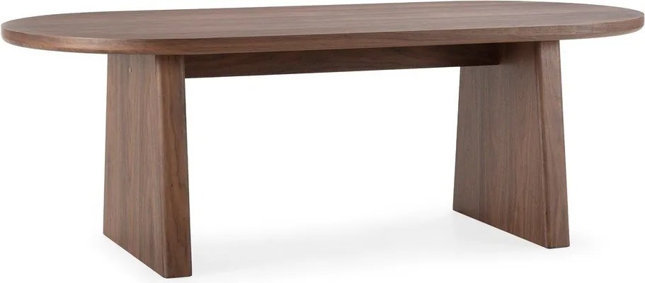 Masă de dining cu aspect de lemn de nuc 100x200 cm Blair – MOME