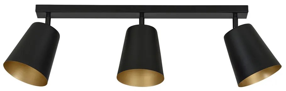 Lustra Plafon Prism 3 Black / Gold 406/3 Emibig Lighting, Modern, E27, Polonia