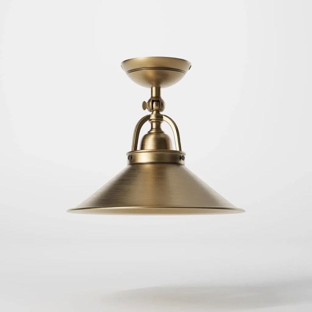 Plafoniera stil industrial din alama personalizabila Alice 25cm