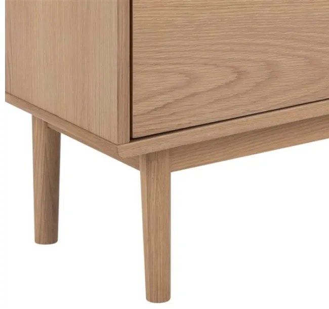 OFERTA Comoda LUCERO cu usi glisante si sertar, decor stejar a II-a calitate