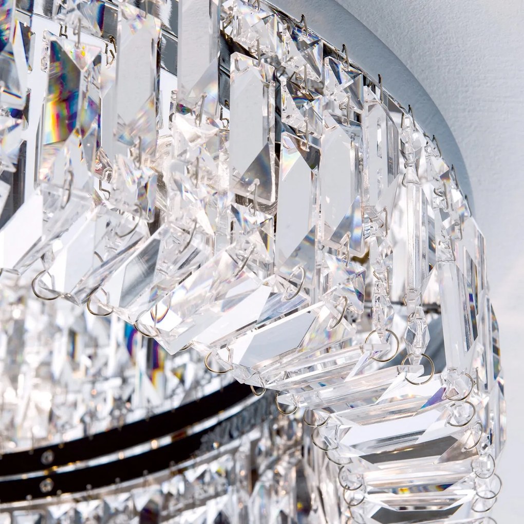 Lustra aplicata cristal Schöler design modern de lux Ring 75cm chrome plated