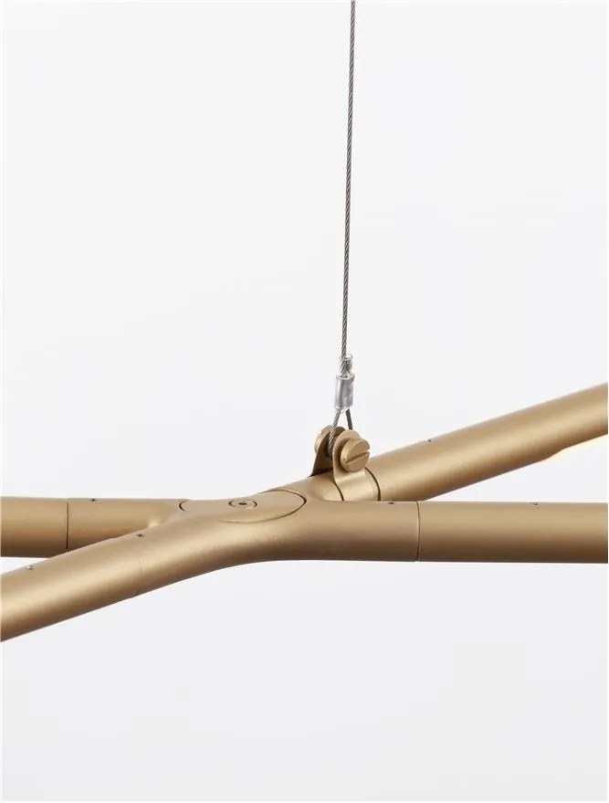 Lustra LED suspendata design modern RACCIO aurie