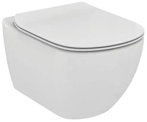 Set PROMO Vas WC suspendat Ideal Standard Tesi Aquablade si capac Slim  T007901,T352801