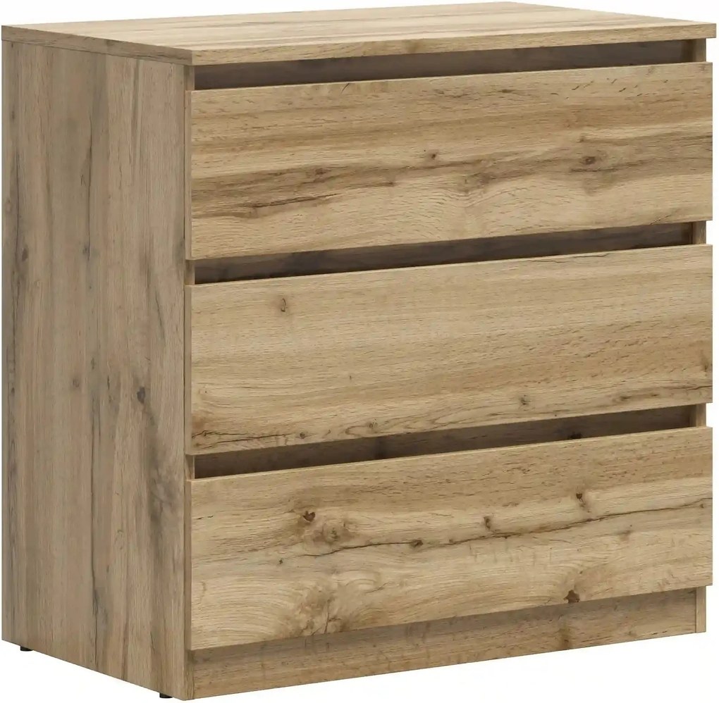 Comoda TETRIX, stejar wotan, PAL laminat, 75x45x76 cm