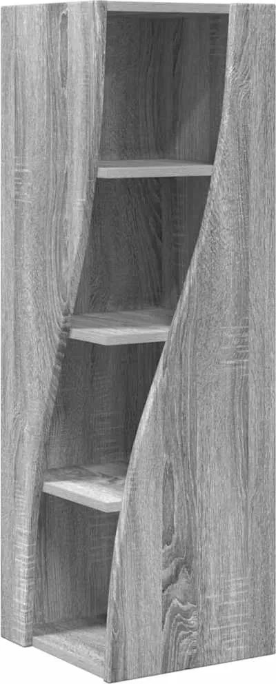vidaXL Dulap de colț Gri Sonoma 32x32x102cm Lemn compozit