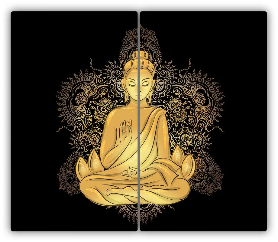 Tocator din sticla stând buddha