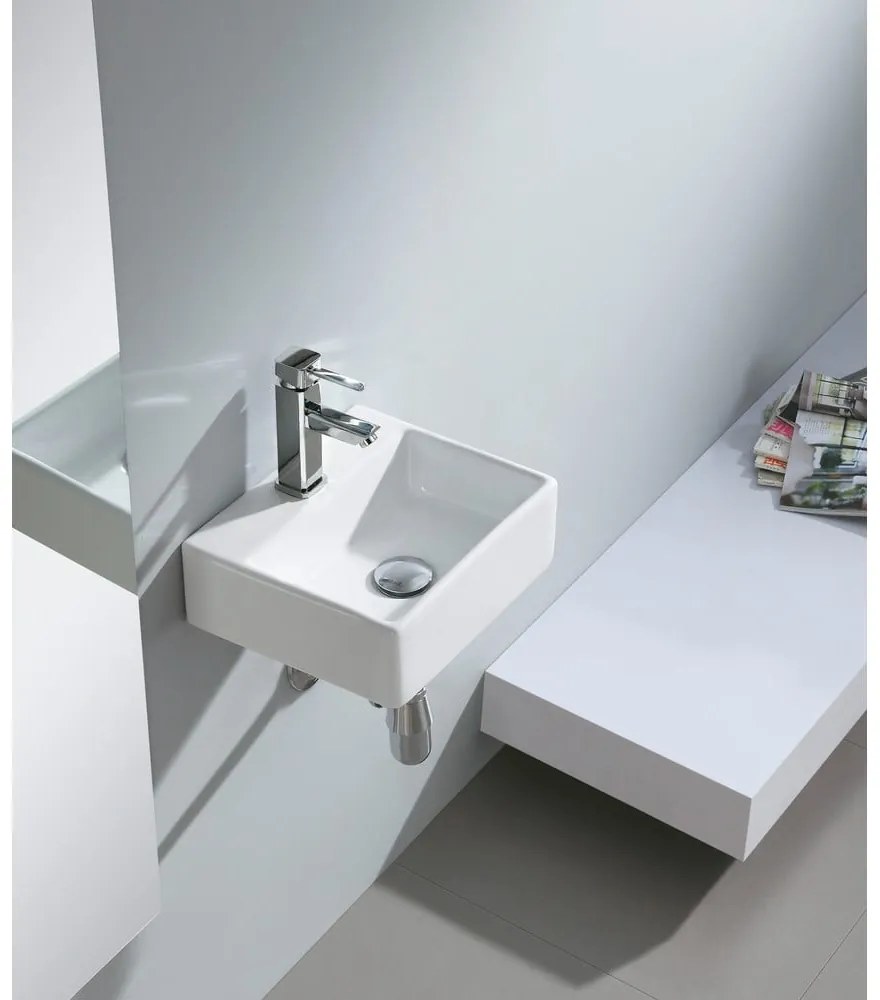 Chiuvetă mică pentru WC albă din ceramică 33,5x29 cm Giulia – Sapho