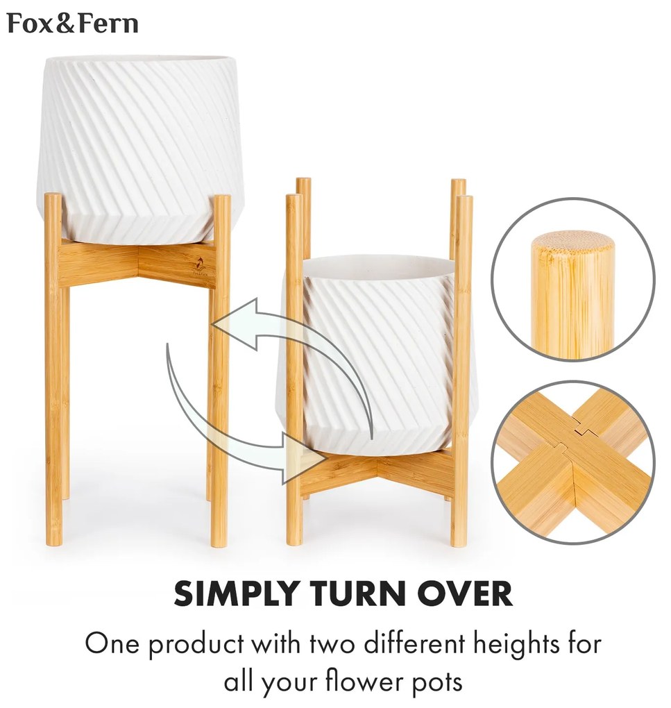 Zeist, suporturi pentru flori, 2 înălțimi, combinabile, design plug-in, naturale