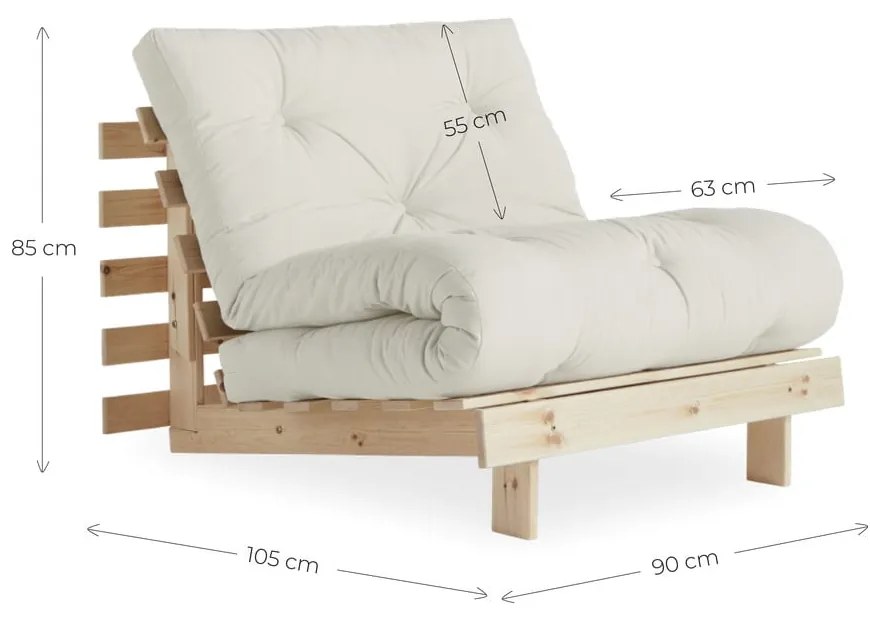 Fotoliu variabil Karup Design Roots Raw/Mint