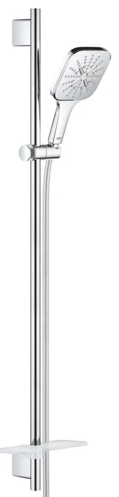 Grohe Rainshower Eco SmartActive 130 Cube Set dus cu bara 90 cm si savoniera, crom