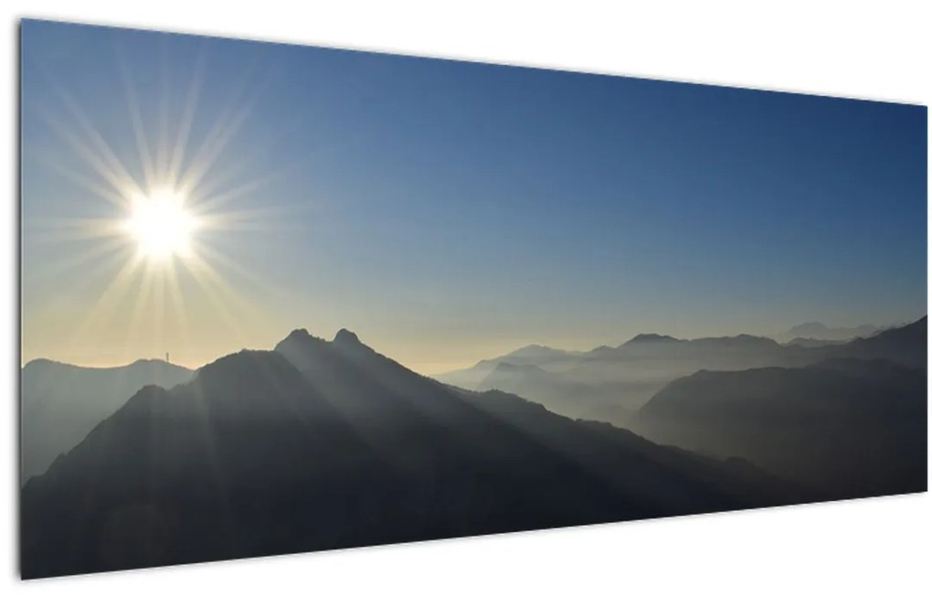 Tablou - Deasupra vârfurilor de munți (120x50 cm), în 40 de alte dimensiuni noi