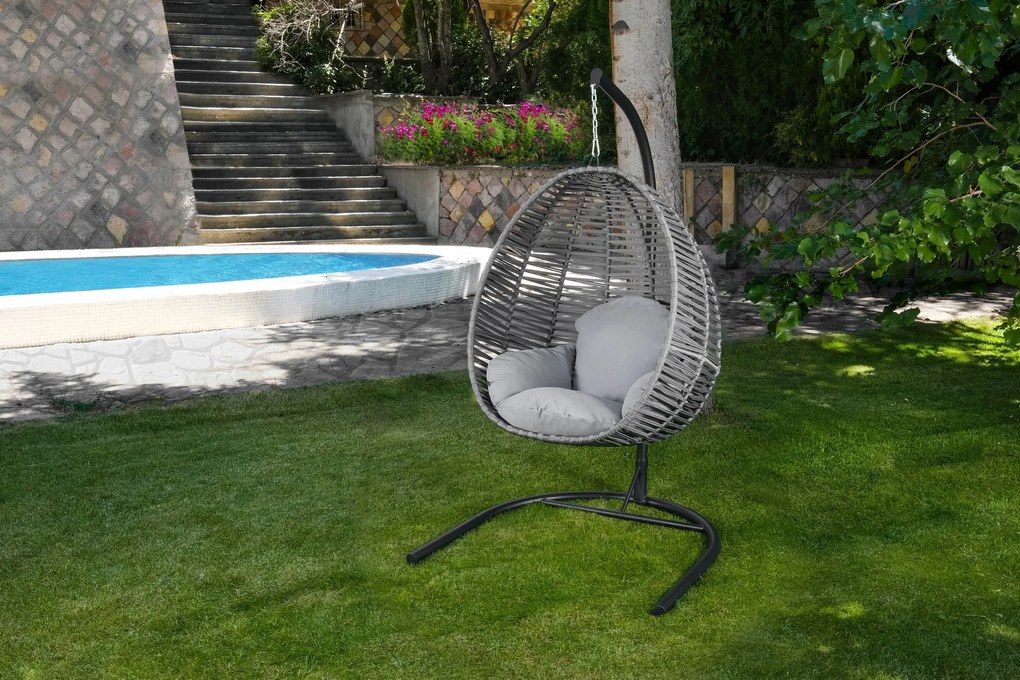 Scaun balansoar de grădină Finnikin (gri). 1082961