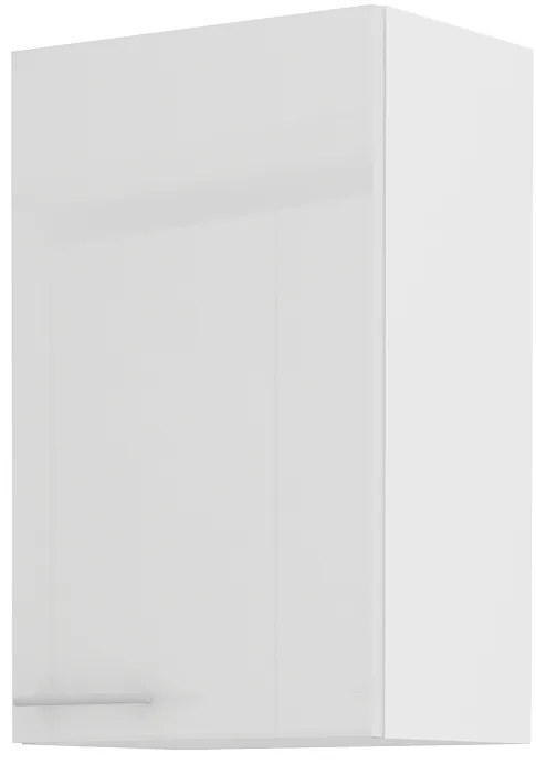 Dulap superior de bucătărie Lavera 45 G 72 1F (alb + alb lucios). 1032347
