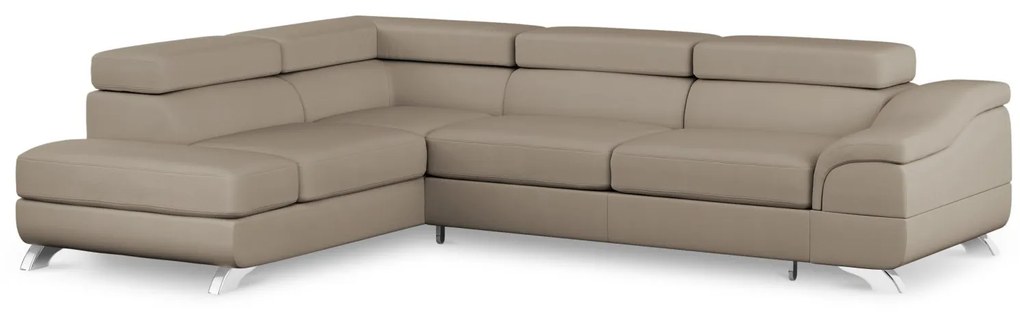 Coltar extensibil Onyx, colt pe partea stanga cu tapiterie din piele ecologica, grej