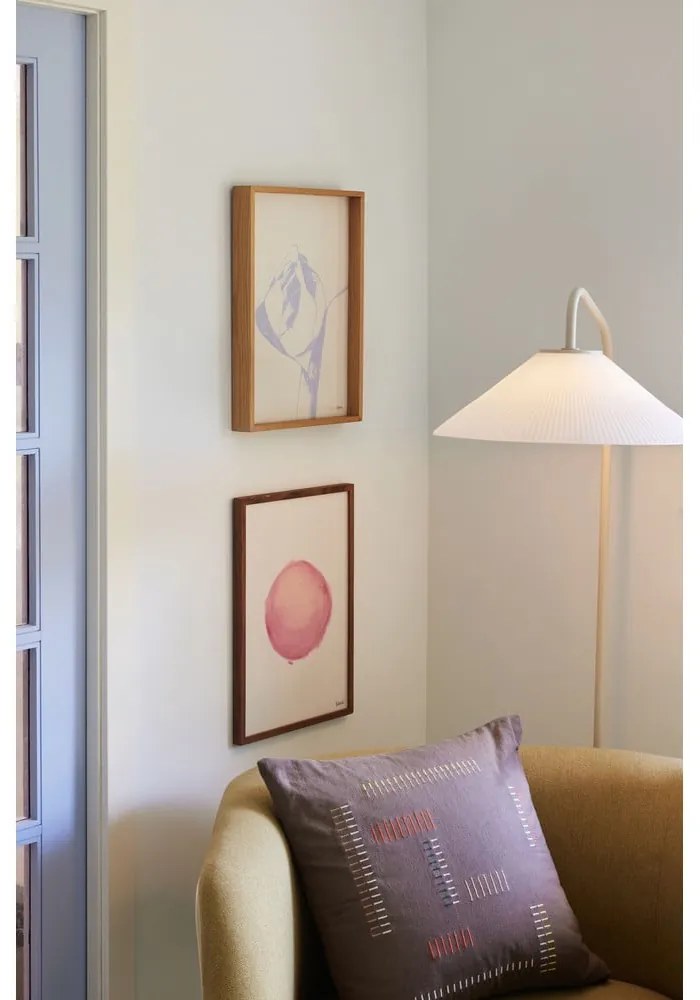 Lampadar crem cu abajur din sticlă (înălțime 158 cm) Solid – Hübsch