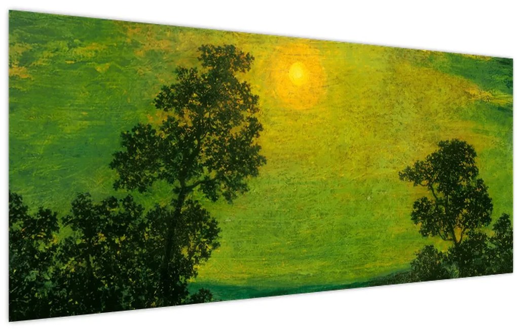 Tablou - Imitator of Ralph Albert Blakelock, Moonlight, reproducere (120x50 cm)