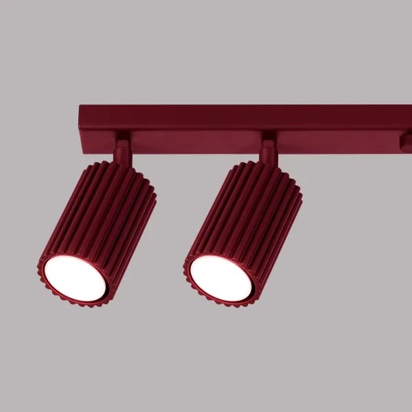 Brilagi - Plafonieră LED CRESTO cu 6 spoturi GU10, 10W, 230V, burgundiu
