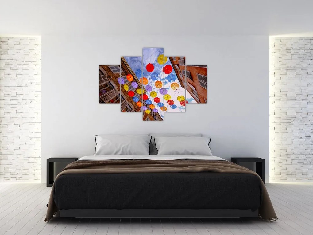 Tablou - Umbrele colorate (150x105 cm)