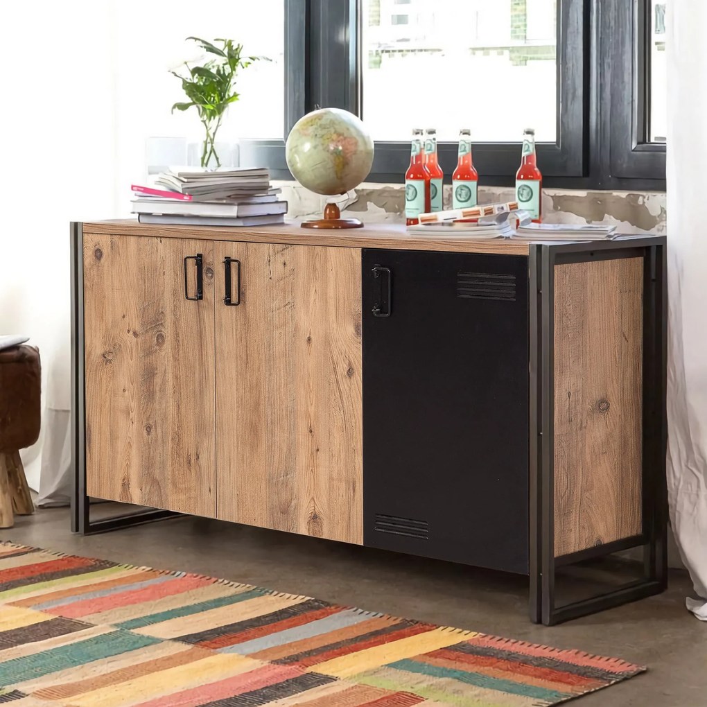 Consolă Cosmo Nora Atlantic Pine Negru