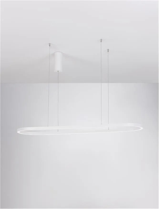 Lustra LED suspendata design modern QUERALT alba
