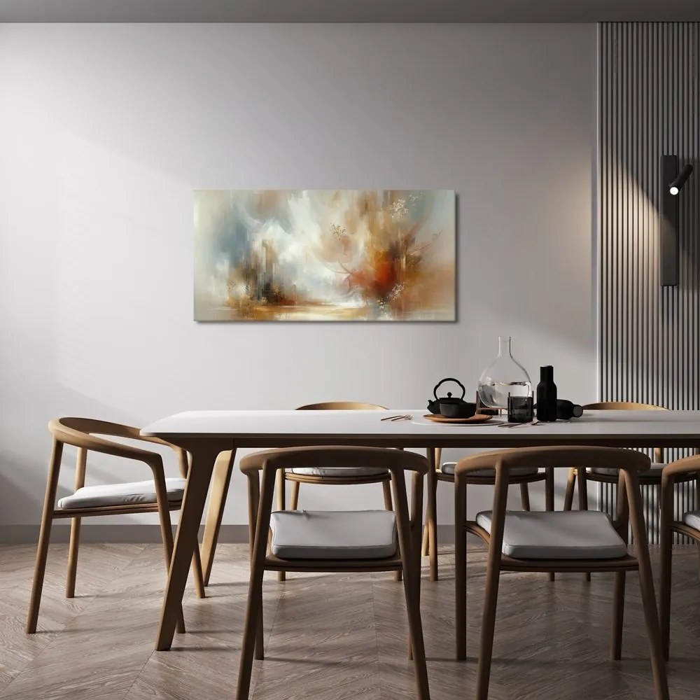 Tablou abstracție modernă caldă