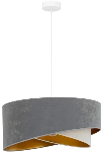 Lustră LED pe cablu Brilagi LYRA 1xE27/15W/230V gri/crem/auriu