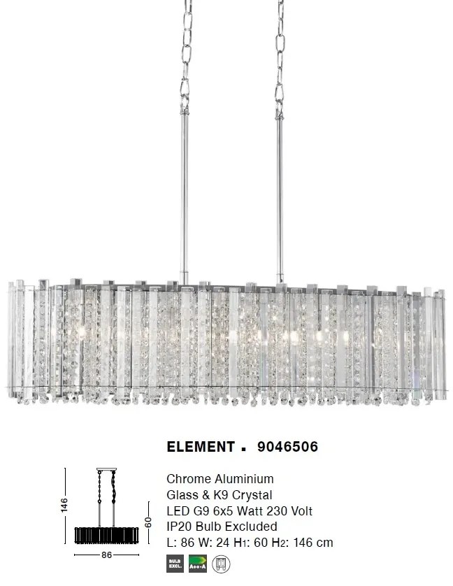 Lustra moderna design elegant ELEMENT 6L NVL-9046506