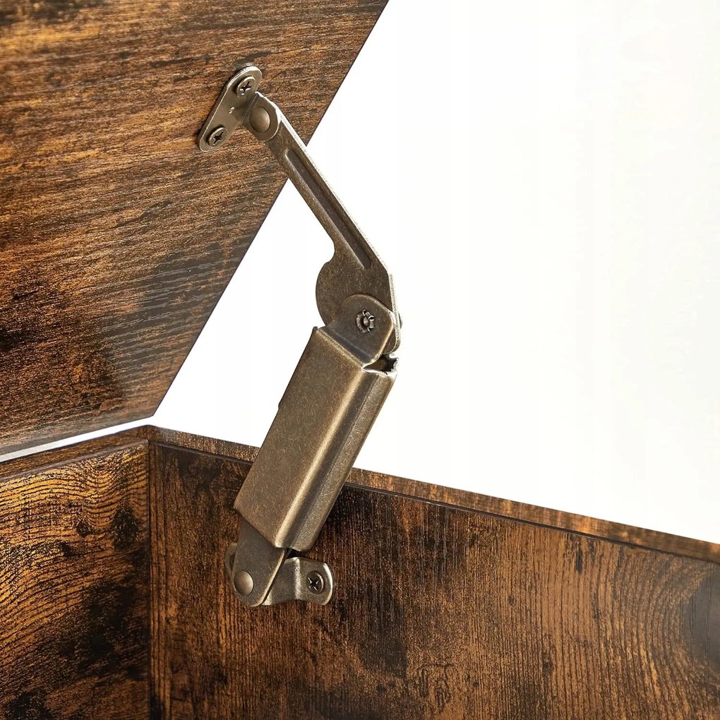 Cutie de depozitare cu capac TAYLOR 100x40 cm, maro rustic