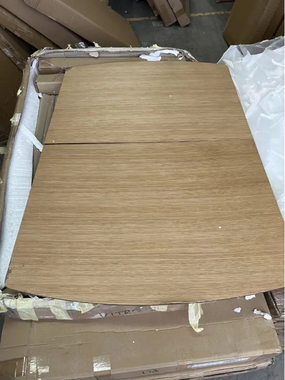 OFERTA Masa de dining VITRO II cu blat decor stejar 120(160)x80, extensibila II. calitate