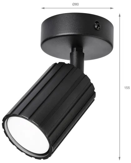 Brilagi - Spot CRISPINA 1xGU10/10W/230V, negru