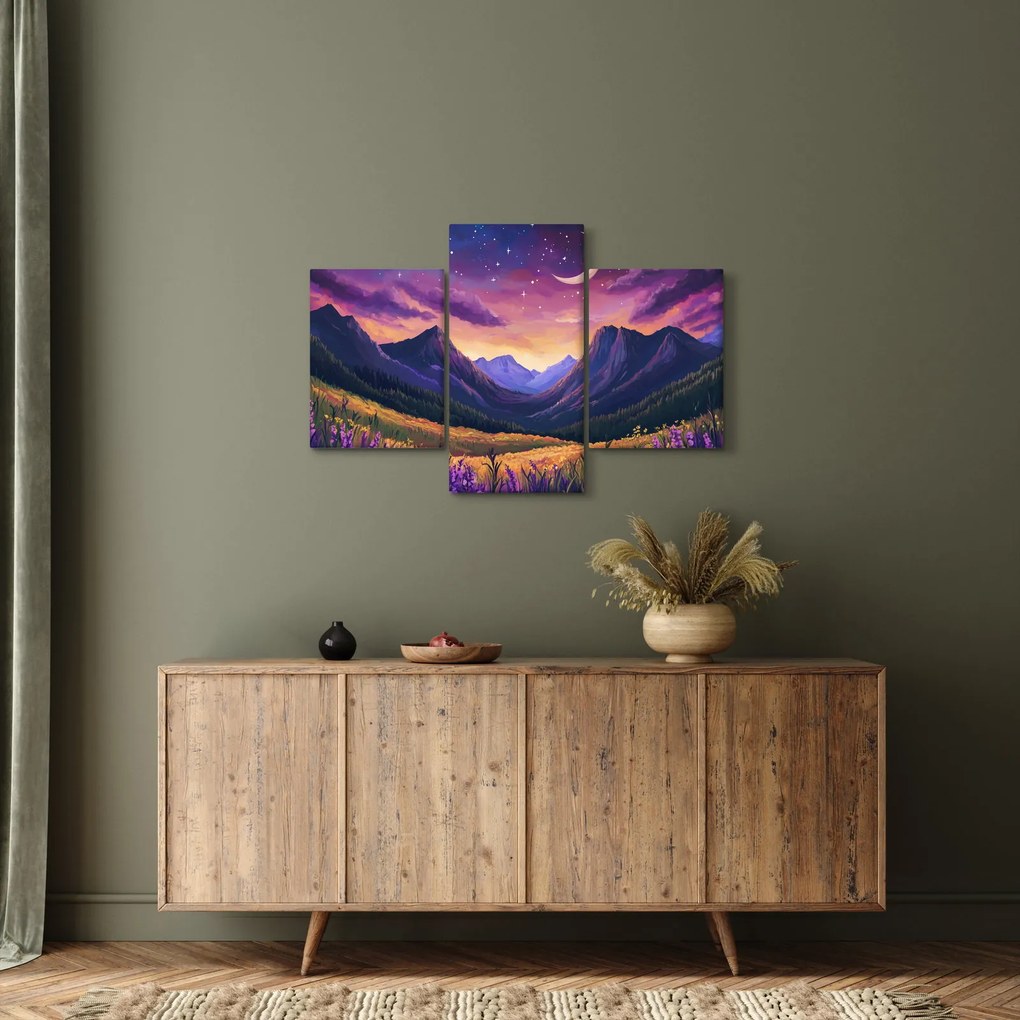 Tablou - Peisaj violet (90x60 cm)