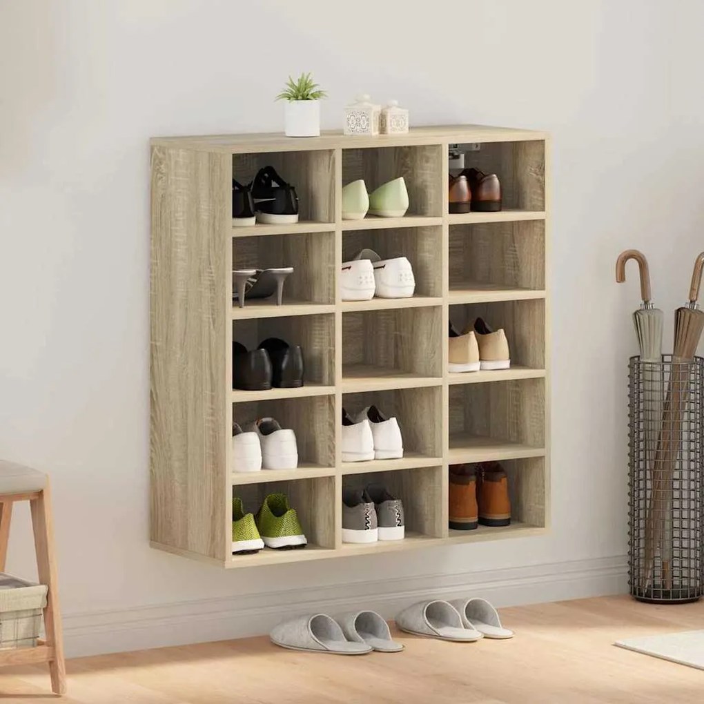 vidaXL Dulap pentru pantofi Stejar sonoma 103x30x51 cm Lemn compozit