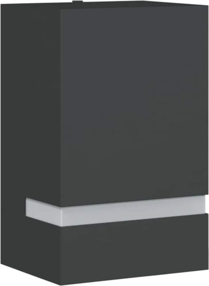 vidaXL Lampă exterioară de perete, negru, oțel inoxidabil