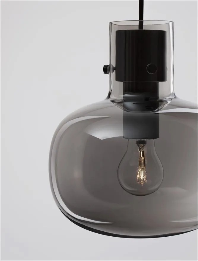 Lustra, Pendul design modern CINZIA fumuriu, 22cm