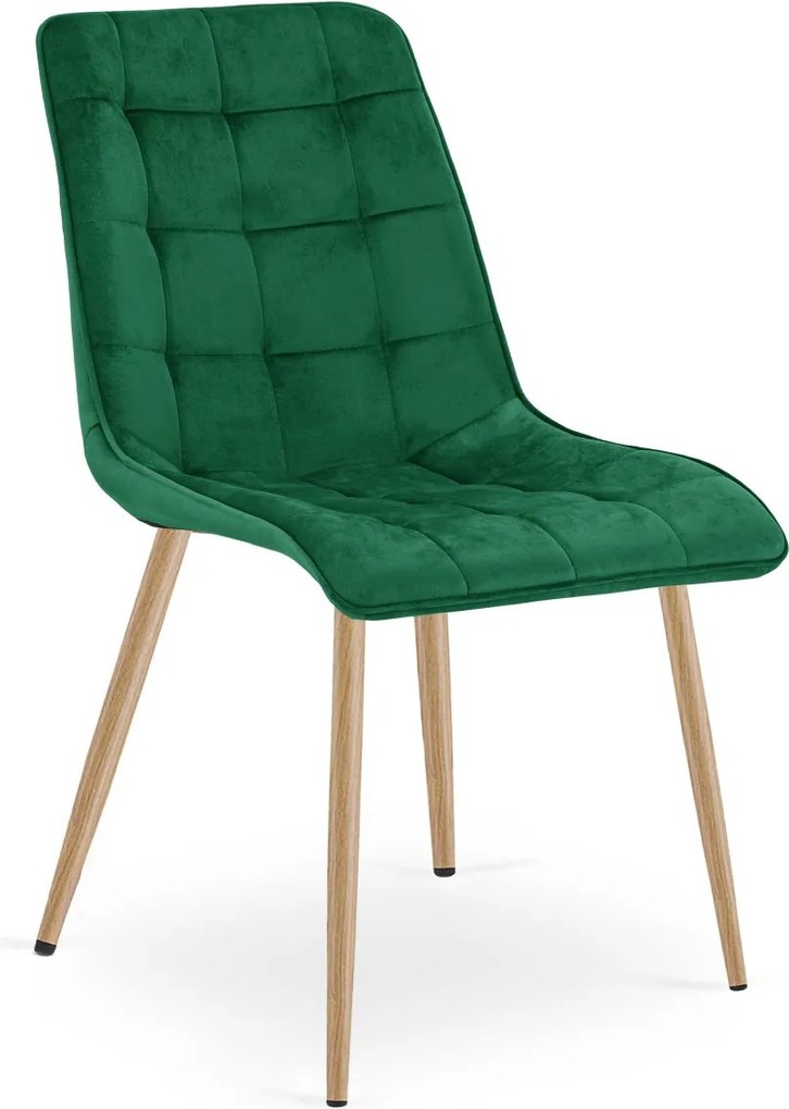 Scaun de masa SPLIT VELVET, verde