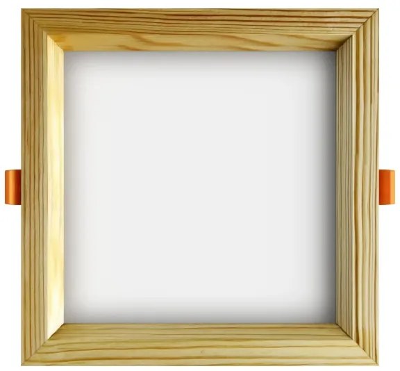 Corp de iluminat LED încastrat SQUARE LED/12W/230V 4000K 17x17 cm lemn masiv pin APLED