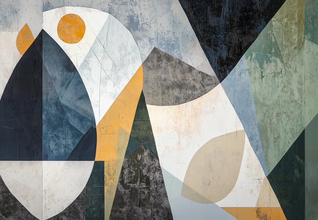 Fototapet - Abstracție geometrică naturală I. (147x102 cm)