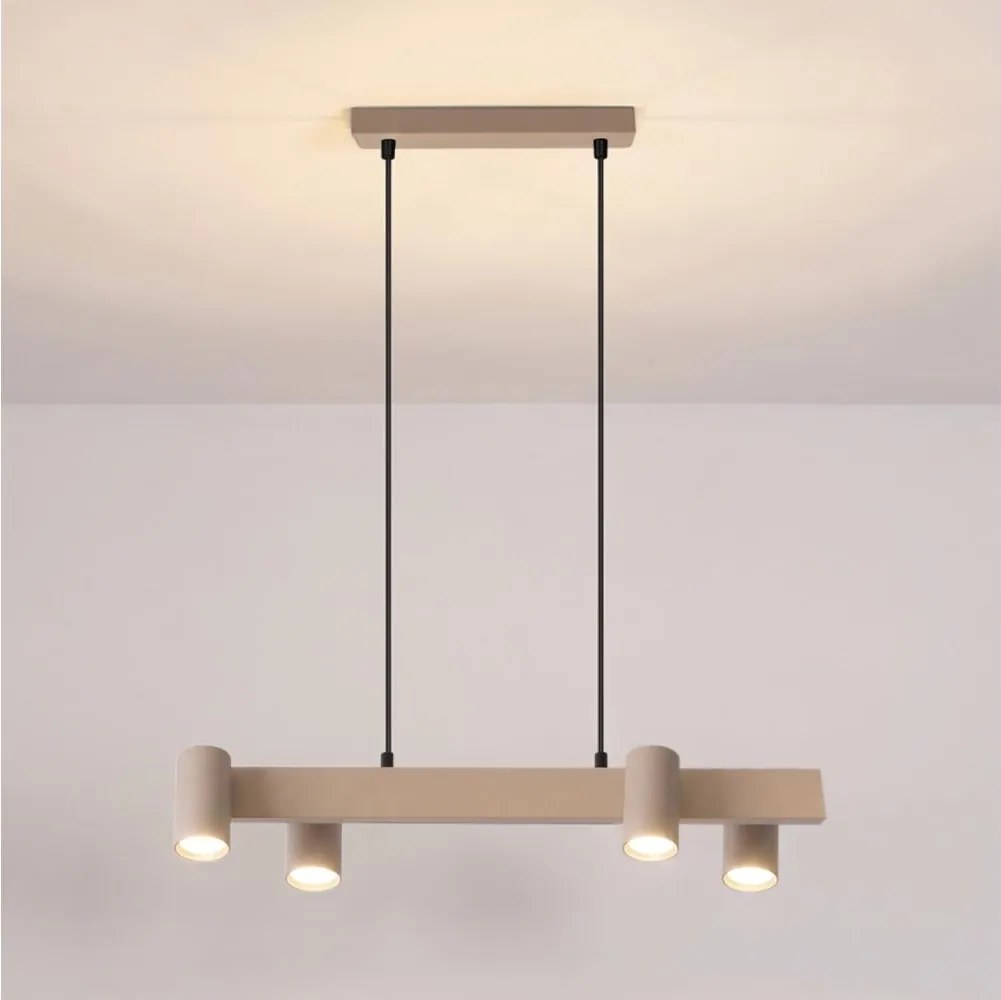 Brilagi - Lustru suspendat pe cablu SELE 4xGU10/30W/230V bej