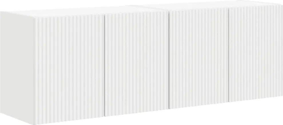 vidaXL Dulap TV de perete 2 pcs Alb 59,5 x 31 x 40 cm Lemn compozit