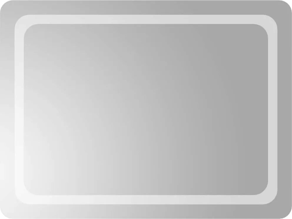 vidaXL Oglindă de baie cu LED, 80x60 cm