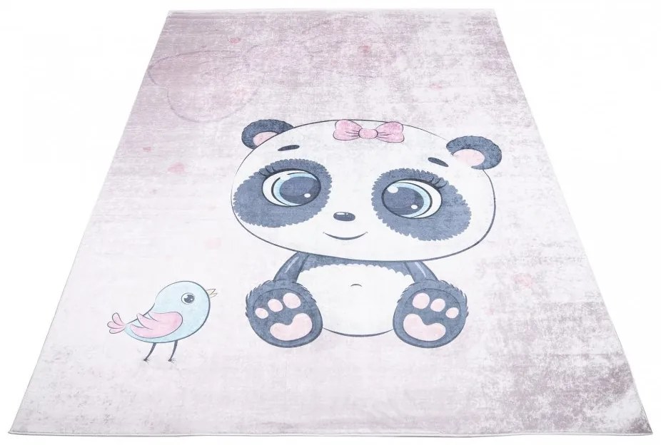 Covor pentru copii cu un motiv adorabil de panda Lăţime: 120 cm | Lungime: 170 cm