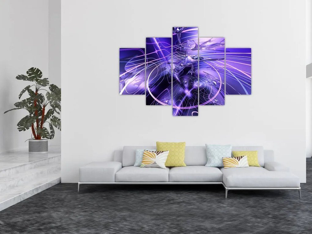 Tablou abstracție tehnică (150x105 cm)