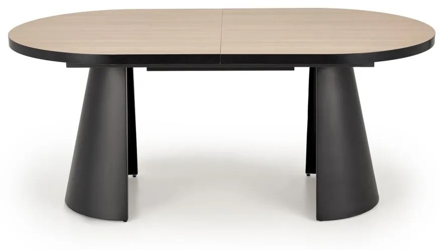 Masa extensibila Giacomo natur/negru L180-240 cm