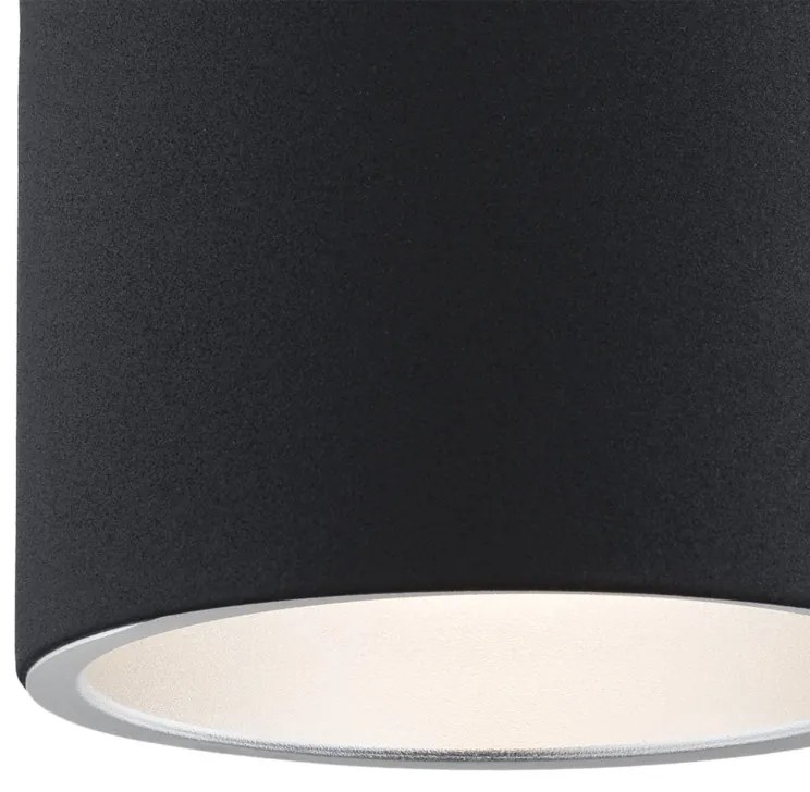 Spot aplicat tavan TYBER rotund 9cm negru
