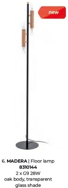 Lampadar minimalist design natural MADERA