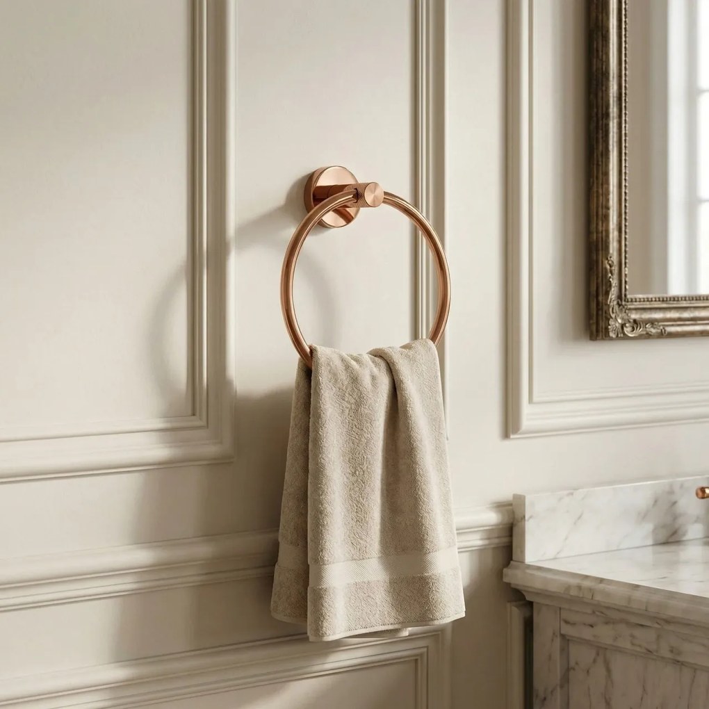 Cuier de baie Ring 6610 Modern Copper