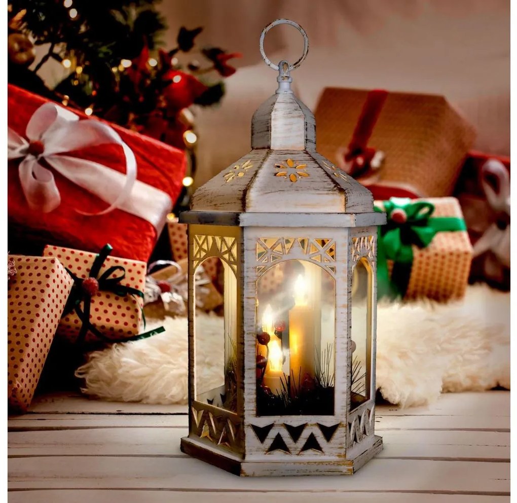 Decorațiune LED de Crăciun Solight 1V266 LED/3xAAA felinar